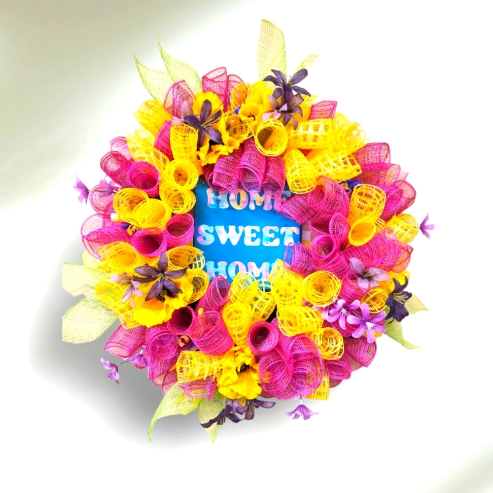 Deco mesh wreath